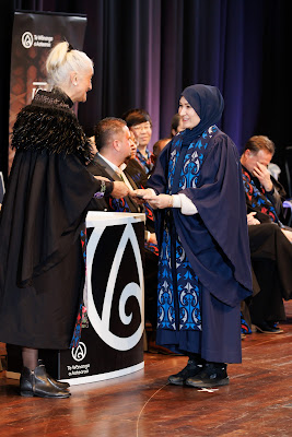 Photo from the TWoA Tāmaki Makaurau 2023 Graduations (Ceremony 2 @ 3pm), held at the Due Drop Events Centre, Manukau, Auckland, New Zealand on Wednesday, 7 June, 2023. Photo: Mike Walen / KeyImagery Photography. Copyright: © Te Wānanga o Aotearoa.
