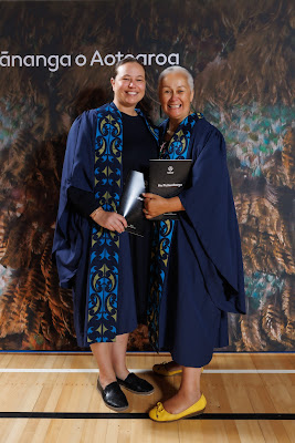 Studio photo from the TWoA Tainui 2023 Graduations (Ceremony 1 - Wednesday Morning), held at Hamilton Boys High School, Hamilton, Waikato, New Zealand on Wednesday, 19 April 2023. Photo: Mike Walen / KeyImagery Photography. Copyright: © Te Wananga o Aotearoa.