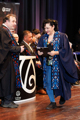 Photo from the TWoA Tāmaki Makaurau 2023 Graduations (Ceremony 2 @ 3pm), held at the Due Drop Events Centre, Manukau, Auckland, New Zealand on Wednesday, 7 June, 2023. Photo: Mike Walen / KeyImagery Photography. Copyright: © Te Wānanga o Aotearoa.