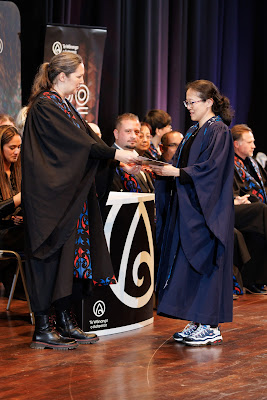 Photo from the TWoA Tāmaki Makaurau 2023 Graduations (Ceremony 2 @ 3pm), held at the Due Drop Events Centre, Manukau, Auckland, New Zealand on Wednesday, 7 June, 2023. Photo: Mike Walen / KeyImagery Photography. Copyright: © Te Wānanga o Aotearoa.