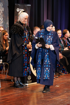 Photo from the TWoA Tāmaki Makaurau 2023 Graduations (Ceremony 2 @ 3pm), held at the Due Drop Events Centre, Manukau, Auckland, New Zealand on Wednesday, 7 June, 2023. Photo: Mike Walen / KeyImagery Photography. Copyright: © Te Wānanga o Aotearoa.