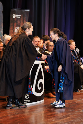 Photo from the TWoA Tāmaki Makaurau 2023 Graduations (Ceremony 2 @ 3pm), held at the Due Drop Events Centre, Manukau, Auckland, New Zealand on Wednesday, 7 June, 2023. Photo: Mike Walen / KeyImagery Photography. Copyright: © Te Wānanga o Aotearoa.