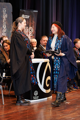 Photo from the TWoA Tāmaki Makaurau 2023 Graduations (Ceremony 2 @ 3pm), held at the Due Drop Events Centre, Manukau, Auckland, New Zealand on Wednesday, 7 June, 2023. Photo: Mike Walen / KeyImagery Photography. Copyright: © Te Wānanga o Aotearoa.