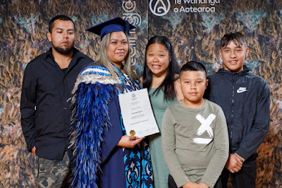 Photo from the TWoA Tainui 2019 Graduations (Ceremony 3),  held at Hamilton Boys' High School, Hamilton, New Zealand. Taken: Thursday 18 April 2019. Photo: Mike Walen / KeyImagery Photography. Copyright: © Te Wānanga o Aotearoa.