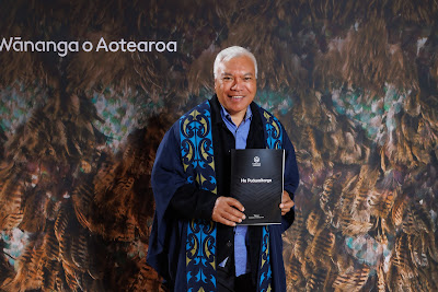 Studio photo from the TWoA Tainui 2023 Graduations (Ceremony 1 - Wednesday Morning), held at Hamilton Boys High School, Hamilton, Waikato, New Zealand on Wednesday, 19 April 2023. Photo: Mike Walen / KeyImagery Photography. Copyright: © Te Wananga o Aotearoa.
