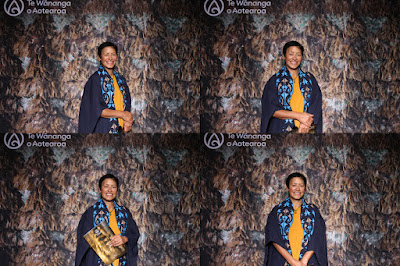 Booth photo from the TWoA Tainui 2021 Graduations (Thursday Afternoon - Ceremony 2), held at Elim Church, Te Rapa, Hamilton, New Zealand. Taken: Thursday 22 April 2021. Photo: InstaBooth / KeyImagery Photography. Copyright: © Te Wānanga o Aotearoa.
