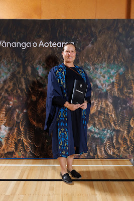 Studio photo from the TWoA Tainui 2023 Graduations (Ceremony 1 - Wednesday Morning), held at Hamilton Boys High School, Hamilton, Waikato, New Zealand on Wednesday, 19 April 2023. Photo: Mike Walen / KeyImagery Photography. Copyright: © Te Wananga o Aotearoa.