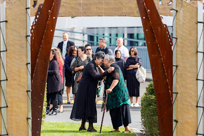 Photo from the pōwhiri to welcome the new Deputy Chief Executives to Te Pūkenga, held at the Te Köpü Mänia Marae, Wintec Campus. Hamilton, New Zealand. Taken: Monday, 2 November 2020. Photography: Mike Walen / KeyImagery Photography for Barker Photography. Copyright: © Te Pūkenga.