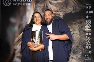 Booth photo from the TWoA Tainui 2025 Graduations (Ceremony 2 @ 2pm) held at Claudelands Event Centre in Hamilton, Waikato, New Zealand on Tuesday, 29 April, 2025. Photography by InstaBooth / KeyImagery Photography. Copyright: © 2025 Te Wānanga o Aotearoa.