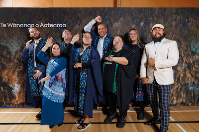 Studio photo from the TWoA Tainui 2023 Graduations (Ceremony 1 - Wednesday Morning), held at Hamilton Boys High School, Hamilton, Waikato, New Zealand on Wednesday, 19 April 2023. Photo: Mike Walen / KeyImagery Photography. Copyright: © Te Wananga o Aotearoa.
