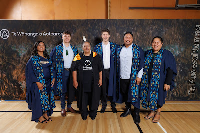 Studio photo from the TWoA Tainui 2023 Graduations (Ceremony 1 - Wednesday Morning), held at Hamilton Boys High School, Hamilton, Waikato, New Zealand on Wednesday, 19 April 2023. Photo: Mike Walen / KeyImagery Photography. Copyright: © Te Wananga o Aotearoa.