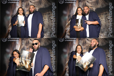 Booth photo from the TWoA Tainui 2025 Graduations (Ceremony 2 @ 2pm) held at Claudelands Event Centre in Hamilton, Waikato, New Zealand on Tuesday, 29 April, 2025. Photography by InstaBooth / KeyImagery Photography. Copyright: © 2025 Te Wānanga o Aotearoa.