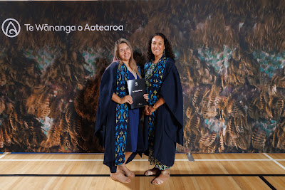 Studio photo from the TWoA Tainui 2023 Graduations (Ceremony 1 - Wednesday Morning), held at Hamilton Boys High School, Hamilton, Waikato, New Zealand on Wednesday, 19 April 2023. Photo: Mike Walen / KeyImagery Photography. Copyright: © Te Wananga o Aotearoa.