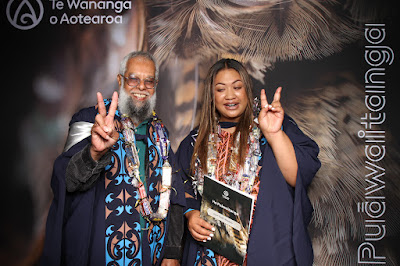 Booth photo from Ceremony 1 of the TWoA Tāmaki Makaurau 2025 Graduations (March 2025) held at the Mangere Arts Centre in Auckland, New Zealand on Wednesday, 12 March, 2025. Photo: InstaBooth by KeyImagery Photography. Copyright: © 2025 Te Wānanga o Aotearoa.
