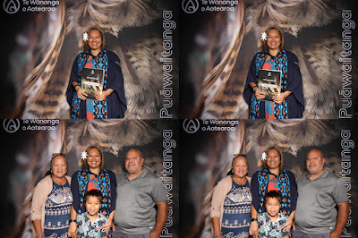 Booth photo from Ceremony 1 of the TWoA Tāmaki Makaurau 2025 Graduations (March 2025) held at the Mangere Arts Centre in Auckland, New Zealand on Wednesday, 12 March, 2025. Photo: InstaBooth by KeyImagery Photography. Copyright: © 2025 Te Wānanga o Aotearoa.