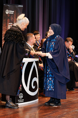 Photo from the TWoA Tāmaki Makaurau 2023 Graduations (Ceremony 2 @ 3pm), held at the Due Drop Events Centre, Manukau, Auckland, New Zealand on Wednesday, 7 June, 2023. Photo: Mike Walen / KeyImagery Photography. Copyright: © Te Wānanga o Aotearoa.