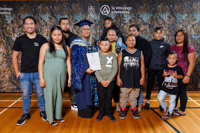 Photo from the TWoA Tainui 2019 Graduations (Ceremony 3),  held at Hamilton Boys' High School, Hamilton, New Zealand. Taken: Thursday 18 April 2019. Photo: Mike Walen / KeyImagery Photography. Copyright: © Te Wānanga o Aotearoa.