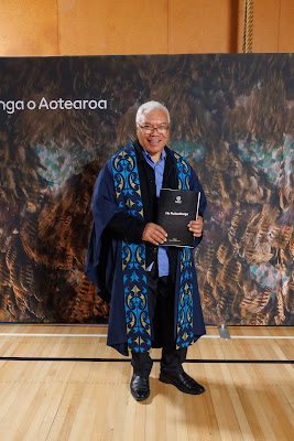 Studio photo from the TWoA Tainui 2023 Graduations (Ceremony 1 - Wednesday Morning), held at Hamilton Boys High School, Hamilton, Waikato, New Zealand on Wednesday, 19 April 2023. Photo: Mike Walen / KeyImagery Photography. Copyright: © Te Wananga o Aotearoa.