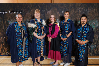 Studio photo from the TWoA Tainui 2023 Graduations (Ceremony 1 - Wednesday Morning), held at Hamilton Boys High School, Hamilton, Waikato, New Zealand on Wednesday, 19 April 2023. Photo: Mike Walen / KeyImagery Photography. Copyright: © Te Wananga o Aotearoa.