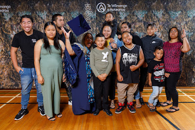 Photo from the TWoA Tainui 2019 Graduations (Ceremony 3),  held at Hamilton Boys' High School, Hamilton, New Zealand. Taken: Thursday 18 April 2019. Photo: Mike Walen / KeyImagery Photography. Copyright: © Te Wānanga o Aotearoa.