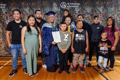 Photo from the TWoA Tainui 2019 Graduations (Ceremony 3),  held at Hamilton Boys' High School, Hamilton, New Zealand. Taken: Thursday 18 April 2019. Photo: Mike Walen / KeyImagery Photography. Copyright: © Te Wānanga o Aotearoa.