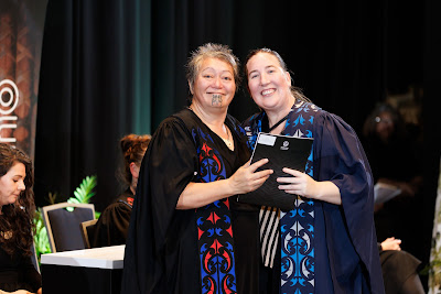 Photo from the TWoA Tāmaki Makaurau 2023 Graduations (Ceremony 5 @ 3pm), held at the Due Drop Events Centre, Manukau, Auckland, New Zealand on Thursday, 8 June, 2023. Photo: Mike Walen / KeyImagery Photography. Copyright: © Te Wānanga o Aotearoa.