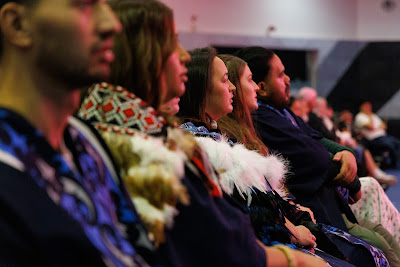 Photo from Ceremony 2 of the TWoA Tāmaki Makaurau 2025 Graduations (May 2025) held at the Mangere Arts Centre in Auckland, New Zealand on Monday, 26 May, 2025. Photo by Mike Walen / KeyImagery Photography. Copyright: © 2025 Te Wānanga o Aotearoa.