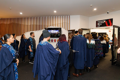 Photo from Ceremony 2 of the TWoA Tāmaki Makaurau 2025 Graduations (May 2025) held at the Mangere Arts Centre in Auckland, New Zealand on Monday, 26 May, 2025. Photo by Mike Walen / KeyImagery Photography. Copyright: © 2025 Te Wānanga o Aotearoa.