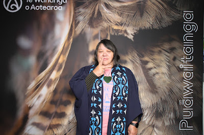 Booth photo from the TWoA Waiariki 2024 Graduations (Kawerau), held at Rautahi Marae, Kawerau, Bay of Plenty, New Zealand on Friday, 17 May, 2023. Photo: InstaBooth by KeyImagery Photography. Copyright: © Te Wānanga o Aotearoa.
