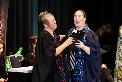 Photo from the TWoA Tāmaki Makaurau 2023 Graduations (Ceremony 5 @ 3pm), held at the Due Drop Events Centre, Manukau, Auckland, New Zealand on Thursday, 8 June, 2023. Photo: Mike Walen / KeyImagery Photography. Copyright: © Te Wānanga o Aotearoa.