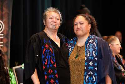 Photo from the TWoA Tāmaki Makaurau 2023 Graduations (Ceremony 5 @ 3pm), held at the Due Drop Events Centre, Manukau, Auckland, New Zealand on Thursday, 8 June, 2023. Photo: Mike Walen / KeyImagery Photography. Copyright: © Te Wānanga o Aotearoa.