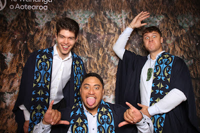 Booth photo from the TWoA Tainui 2023 Graduations (Ceremony 1 - Wednesday Morning), held at Hamilton Boys High School, Hamilton, Waikato, New Zealand on Wednesday, 19 April 2023. Photo: InstaBooth by KeyImagery Photography. Copyright: © Te Wānanga o Aotearoa.