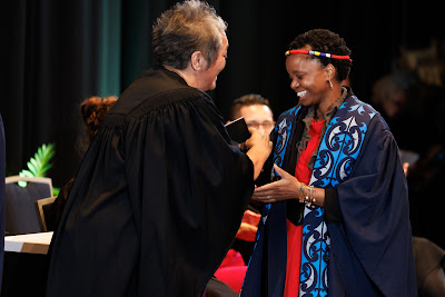 Photo from the TWoA Tāmaki Makaurau 2023 Graduations (Ceremony 5 @ 3pm), held at the Due Drop Events Centre, Manukau, Auckland, New Zealand on Thursday, 8 June, 2023. Photo: Mike Walen / KeyImagery Photography. Copyright: © Te Wānanga o Aotearoa.
