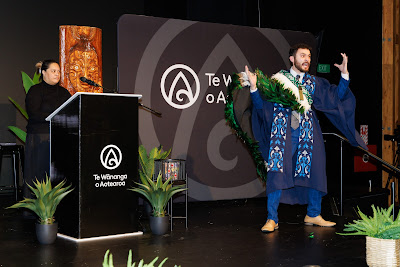 Photo from Ceremony 7 of the TWoA Tāmaki Makaurau 2025 Graduations (May 2025) held at the Mangere Arts Centre in Auckland, New Zealand on Wednesday, 28 May, 2025. Photo by Mike Walen / KeyImagery Photography. Copyright: © 2025 Te Wānanga o Aotearoa.