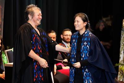 Photo from the TWoA Tāmaki Makaurau 2023 Graduations (Ceremony 5 @ 3pm), held at the Due Drop Events Centre, Manukau, Auckland, New Zealand on Thursday, 8 June, 2023. Photo: Mike Walen / KeyImagery Photography. Copyright: © Te Wānanga o Aotearoa.