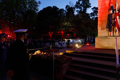 Photo from the Anzac Day 2022 Dawn Parade & Service held at Memorial Park, Hamilton, Waikato, New Zealand. Taken: Monday, 25 April 2022. Photography: Mike Walen / KeyImagery Photography. Copyright: © Hamilton City Council.