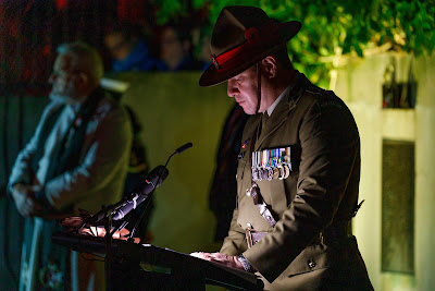 Photo from the Anzac Day 2022 Dawn Parade & Service held at Memorial Park, Hamilton, Waikato, New Zealand. Taken: Monday, 25 April 2022. Photography: Mike Walen / KeyImagery Photography. Copyright: © Hamilton City Council.