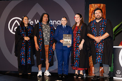 Photo from Ceremony 1 of the TWoA Tāmaki Makaurau 2025 Graduations (May 2025) held at the Mangere Arts Centre in Auckland, New Zealand on Monday, 26 May, 2025. Photo by Mike Walen / KeyImagery Photography. Copyright: © 2025 Te Wānanga o Aotearoa.