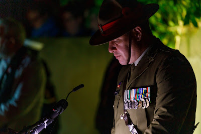 Photo from the Anzac Day 2022 Dawn Parade & Service held at Memorial Park, Hamilton, Waikato, New Zealand. Taken: Monday, 25 April 2022. Photography: Mike Walen / KeyImagery Photography. Copyright: © Hamilton City Council.