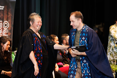 Photo from the TWoA Tāmaki Makaurau 2023 Graduations (Ceremony 5 @ 3pm), held at the Due Drop Events Centre, Manukau, Auckland, New Zealand on Thursday, 8 June, 2023. Photo: Mike Walen / KeyImagery Photography. Copyright: © Te Wānanga o Aotearoa.