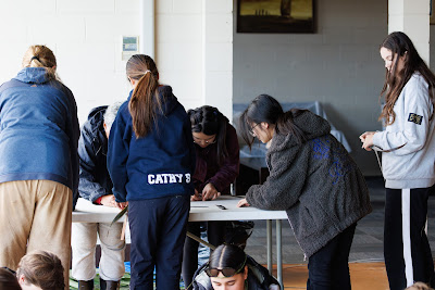 Photo from the Waikato Diocesan Year 11 Camp held at Tūrangawaewae Marae, Ngaruawahia, Waikato, New Zealand. Taken: Tuesday, 7 May 2024. Photography: Mike Walen / KeyImagery Photography. Copyright: © Waikato Diocesan School for Girls.