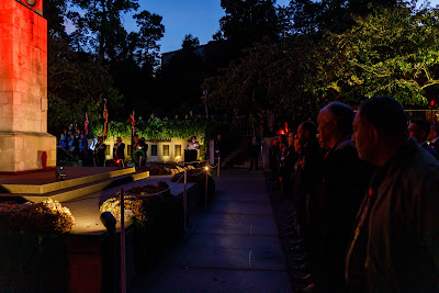 Photo from the Anzac Day 2022 Dawn Parade & Service held at Memorial Park, Hamilton, Waikato, New Zealand. Taken: Monday, 25 April 2022. Photography: Mike Walen / KeyImagery Photography. Copyright: © Hamilton City Council.