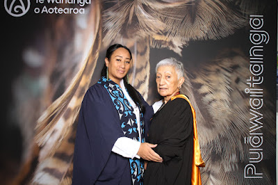 Booth photo from the TWoA Waiariki 2024 Graduations (Kawerau), held at Rautahi Marae, Kawerau, Bay of Plenty, New Zealand on Friday, 17 May, 2023. Photo: InstaBooth by KeyImagery Photography. Copyright: © Te Wānanga o Aotearoa.