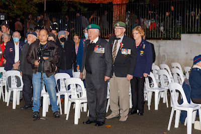 Photo from the Anzac Day 2022 Dawn Parade & Service held at Memorial Park, Hamilton, Waikato, New Zealand. Taken: Monday, 25 April 2022. Photography: Mike Walen / KeyImagery Photography. Copyright: © Hamilton City Council.