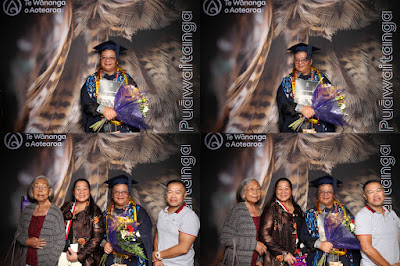 Booth photo from Ceremony 2 of the TWoA Tāmaki Makaurau 2025 Graduations (March 2025) held at the Mangere Arts Centre in Auckland, New Zealand on Wednesday, 12 March, 2025. Photo: InstaBooth by KeyImagery Photography. Copyright: © 2025 Te Wānanga o Aotearoa.