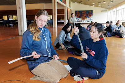 Photo from the Waikato Diocesan Year 11 Camp held at Tūrangawaewae Marae, Ngaruawahia, Waikato, New Zealand. Taken: Tuesday, 7 May 2024. Photography: Mike Walen / KeyImagery Photography. Copyright: © Waikato Diocesan School for Girls.