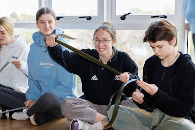 Photo from the Waikato Diocesan Year 11 Camp held at Tūrangawaewae Marae, Ngaruawahia, Waikato, New Zealand. Taken: Tuesday, 7 May 2024. Photography: Mike Walen / KeyImagery Photography. Copyright: © Waikato Diocesan School for Girls.