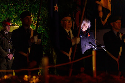 Photo from the Anzac Day 2022 Dawn Parade & Service held at Memorial Park, Hamilton, Waikato, New Zealand. Taken: Monday, 25 April 2022. Photography: Mike Walen / KeyImagery Photography. Copyright: © Hamilton City Council.