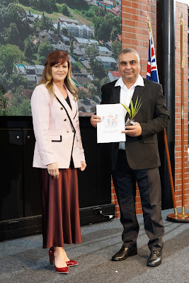 Photo from the HCC NZ Citizenship Ceremony 1 (Morning) held at The Atrium, Wintec/Te Pukenga, Hamilton, Waikato, New Zealand at 10:00am on Monday, 12 August, 2024. Photo: Mike Walen / KeyImagery Photography. Copyright: © Hamilton City Council.