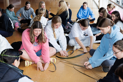 Photo from the Waikato Diocesan Year 11 Camp held at Tūrangawaewae Marae, Ngaruawahia, Waikato, New Zealand. Taken: Tuesday, 7 May 2024. Photography: Mike Walen / KeyImagery Photography. Copyright: © Waikato Diocesan School for Girls.